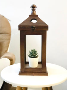 Brown Wooden Lantern