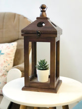 Load image into Gallery viewer, Brown Wooden Lantern
