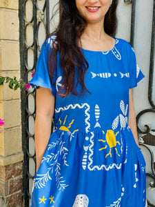 Fish Pattern Dress - SW