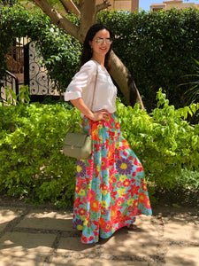 Floral Colorful Skirt