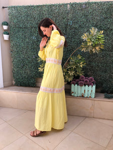 Yellow Linen Dress - SW
