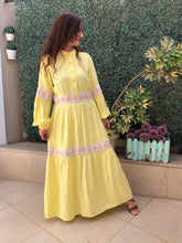 Load image into Gallery viewer, Yellow Linen Dress - SW

