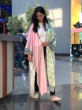 Load image into Gallery viewer, Long Pink &amp; Pistachio Kimono - SW
