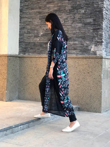 Long Black Kimono - SW