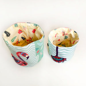 Set of 2 Fabric-Boxes 1525f